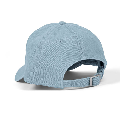 Embroidered Denim Baseball Cap — Retro Circle Patch