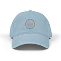 Embroidered Denim Baseball Cap — Retro Circle Patch